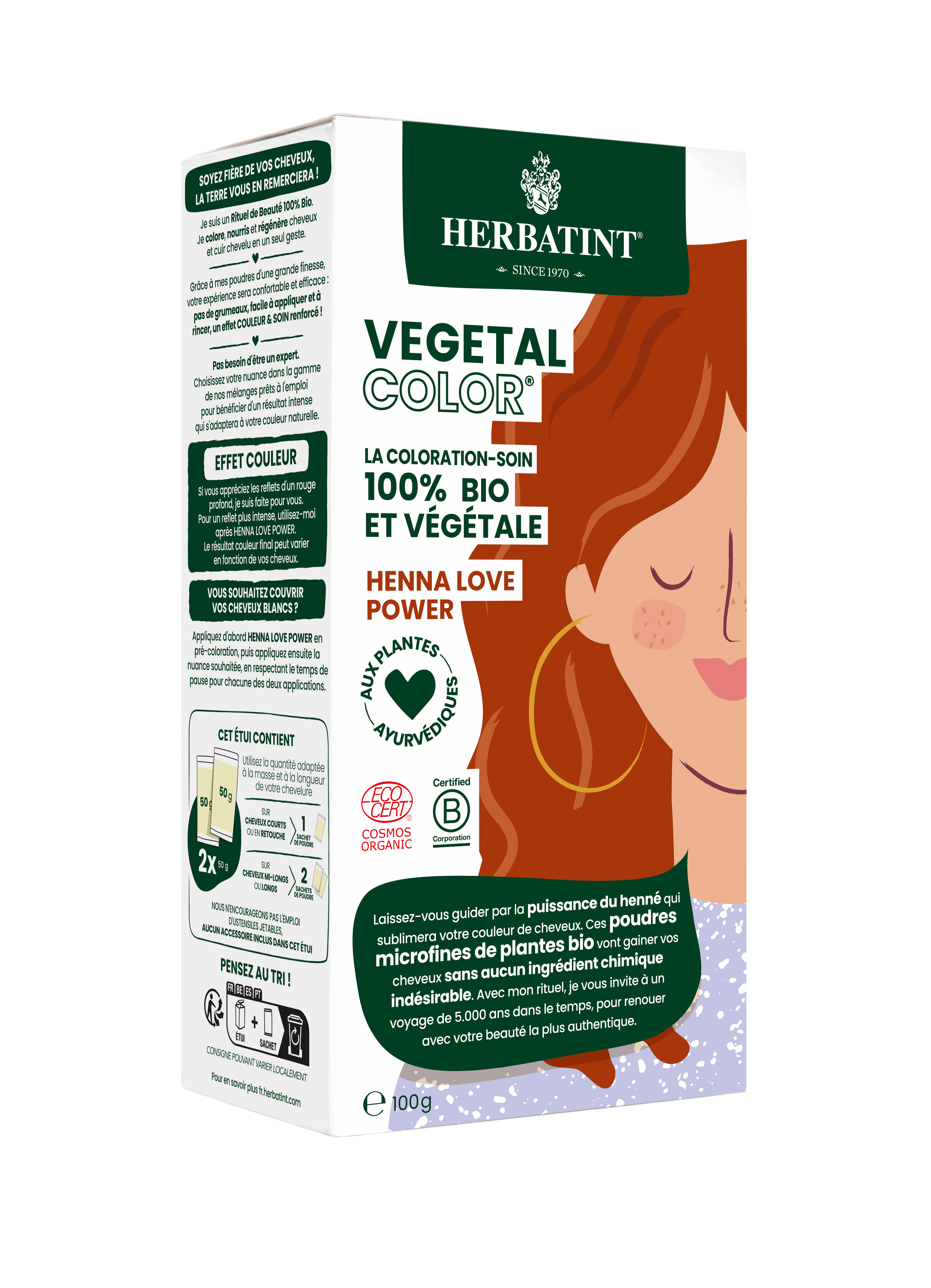 Vegetal color Bio henna love power 100 g