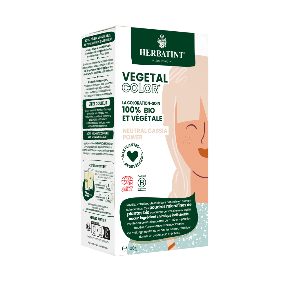 Vegetal color Bio neutral cassia power 100 g