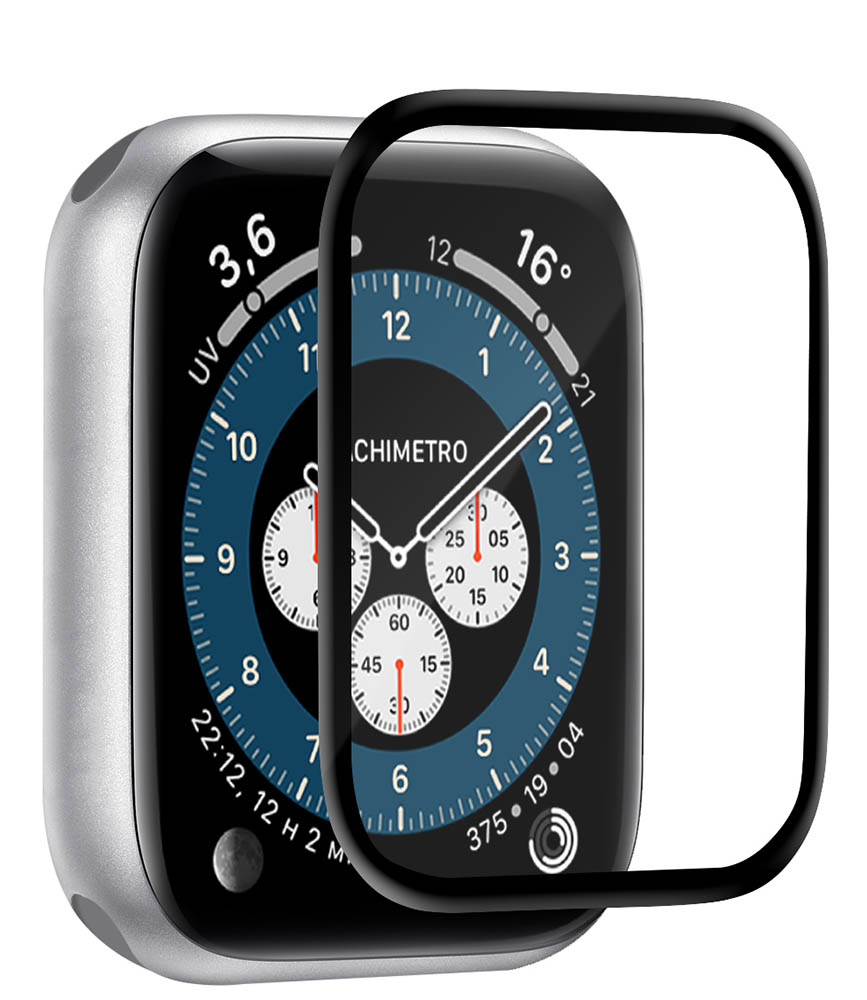 Protège écran Bord à Bord Apple Watch 42-44mm 44mm Contour noir Puro