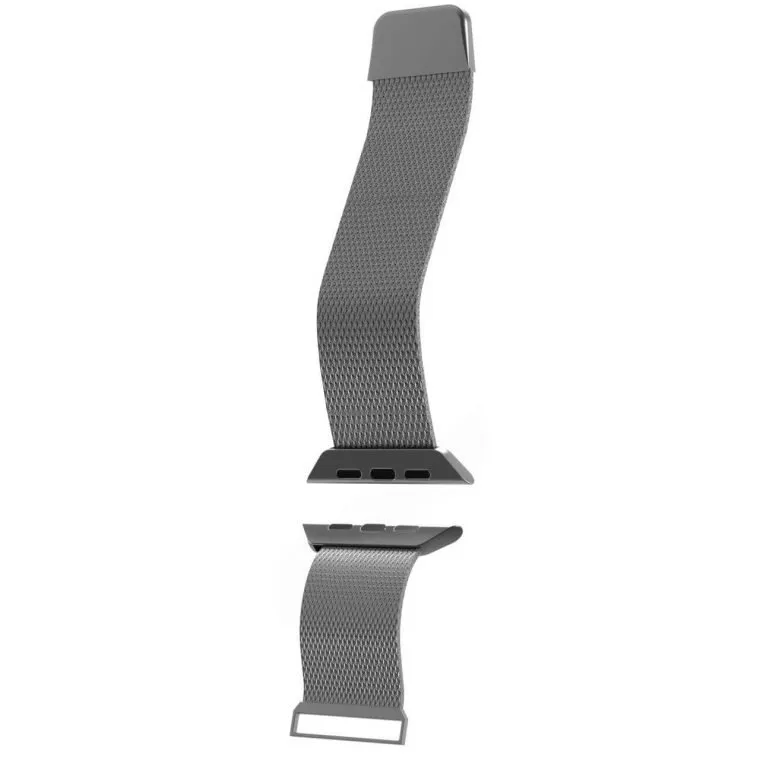 Bracelet Milanese pour Apple Watch Taille Unique 42 à 45mm Argent Puro