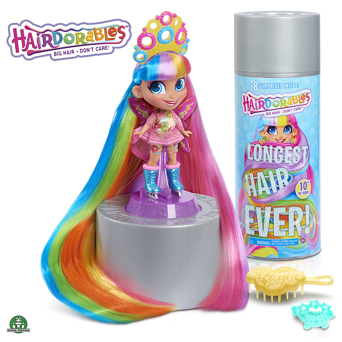 Hairdorables Longest Hair Ever - Poupée Surprise - Cheveux Super Longs (25 Cm) - Modèle Aléatoire - 