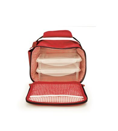 MINI LUNCHBOX DECO VICHY + 2 CONT. 0,6+0,8L IRIS 9140-T