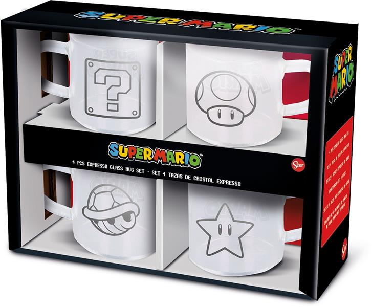 Mario - Set Expresso 4 verres