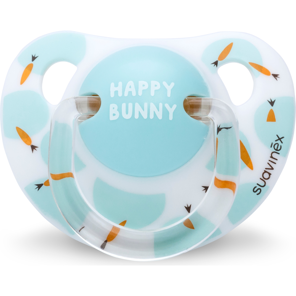 Sucette latex happy bunny blanc 0-6 mois