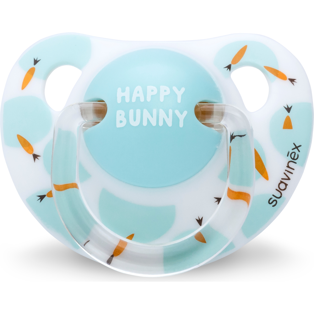 Sucette latex happy bunny blanc 0-6 mois