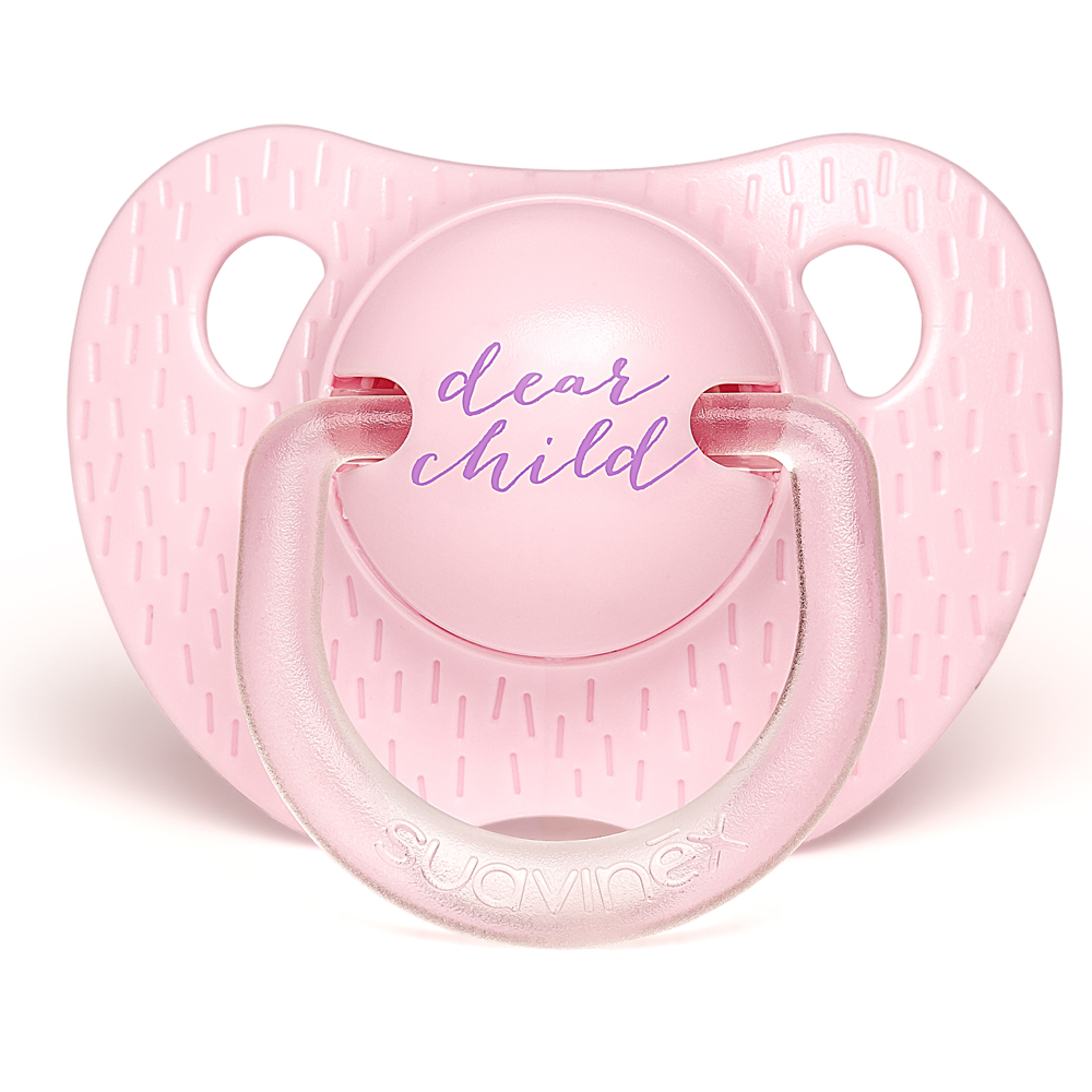 Sucette rose silicone physiologique 0-6 mois