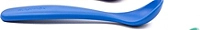 Cuillère souple en silicone bleu