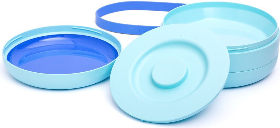 Set d'assiettes combinables +4mois bleu