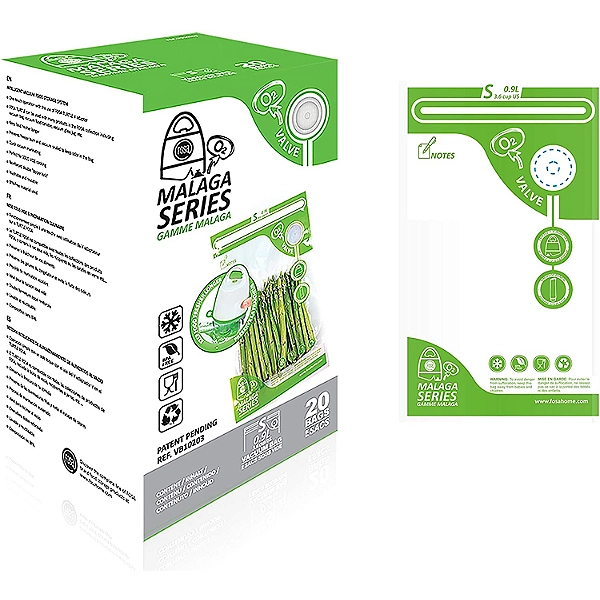 Sacs pour mise sous vide Fosa 20 Sacs taille S VB10203