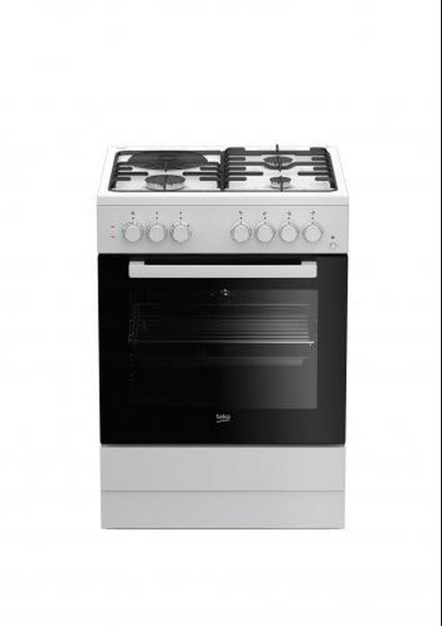 Cuisinière mixte Beko FSS63110DWCS 4 foyers