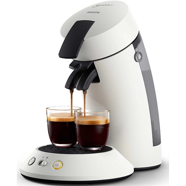 Machine à café à dosettes PHILIPS SENSEO ORIGINAL+ CSA210/11 Blanc Titane