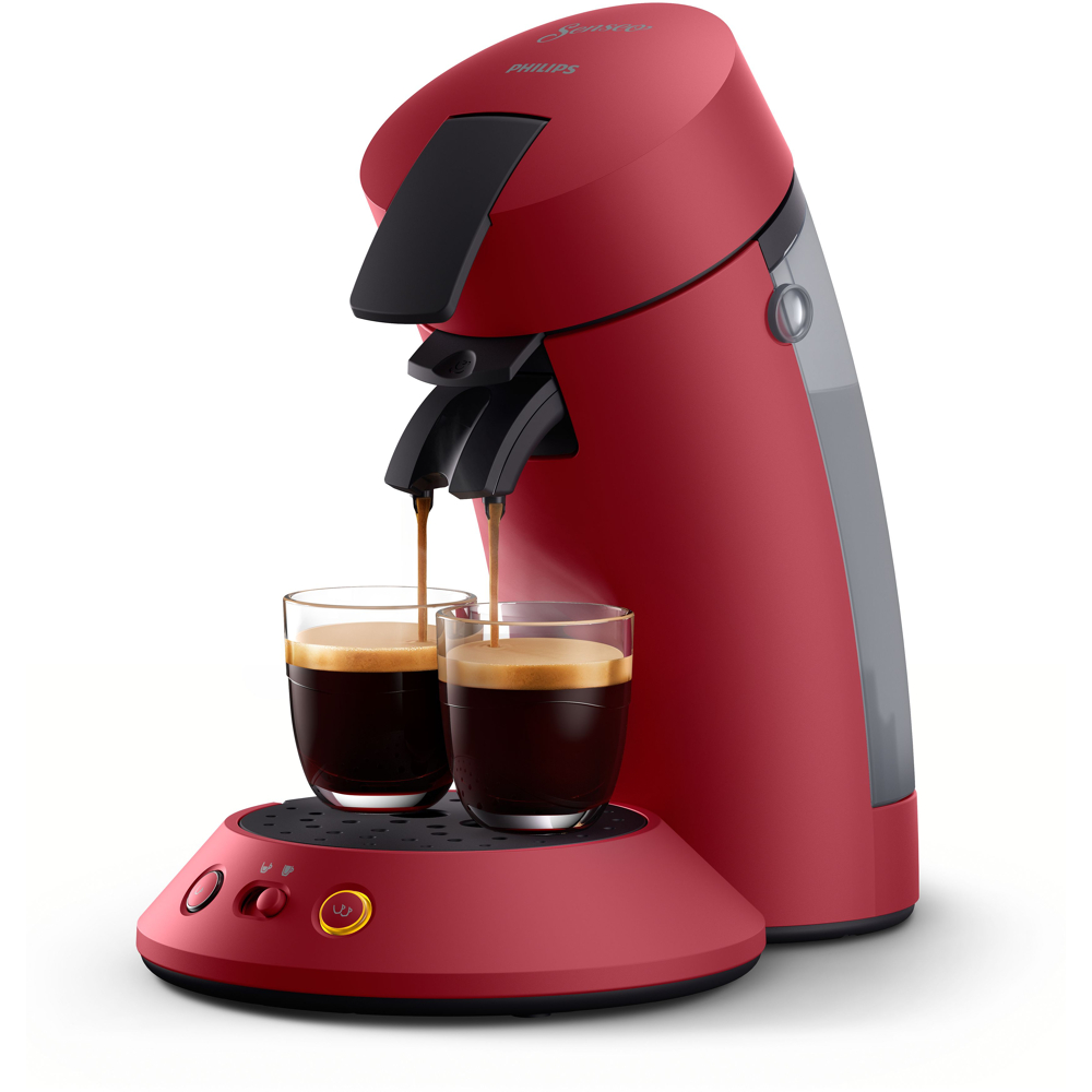 Machine à café à dosettes PHILIPS SENSEO ORIGINAL+ CSA210/91 Rouge Intense