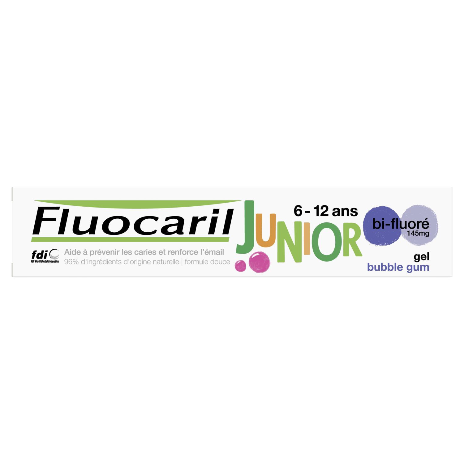 Dentifrice Junior Bubble Gum 6 Fluocaril Le Tube De 75ml