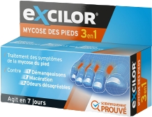 Excilor Mycose Pieds 3 En 1