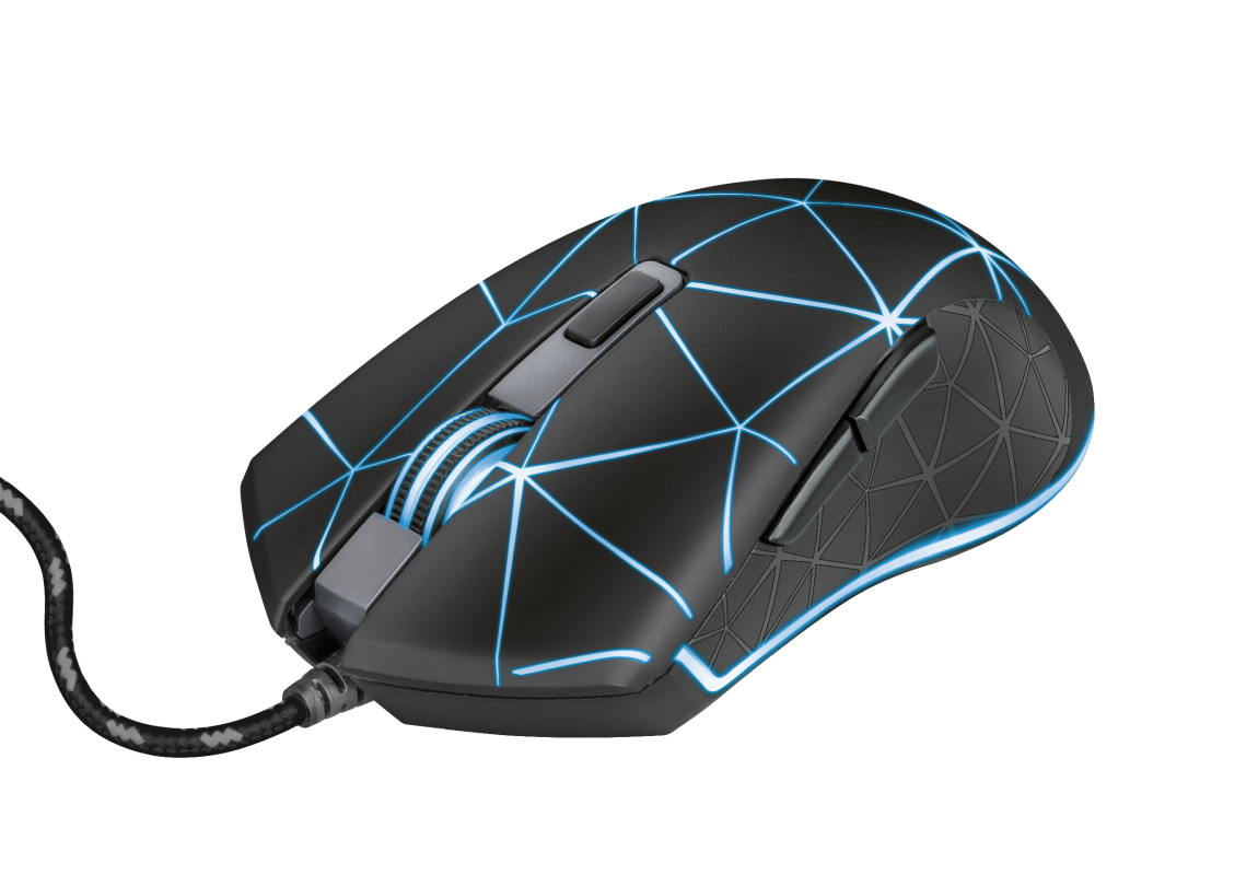 Trust - Souris gaming filaire ambidextre LOCX