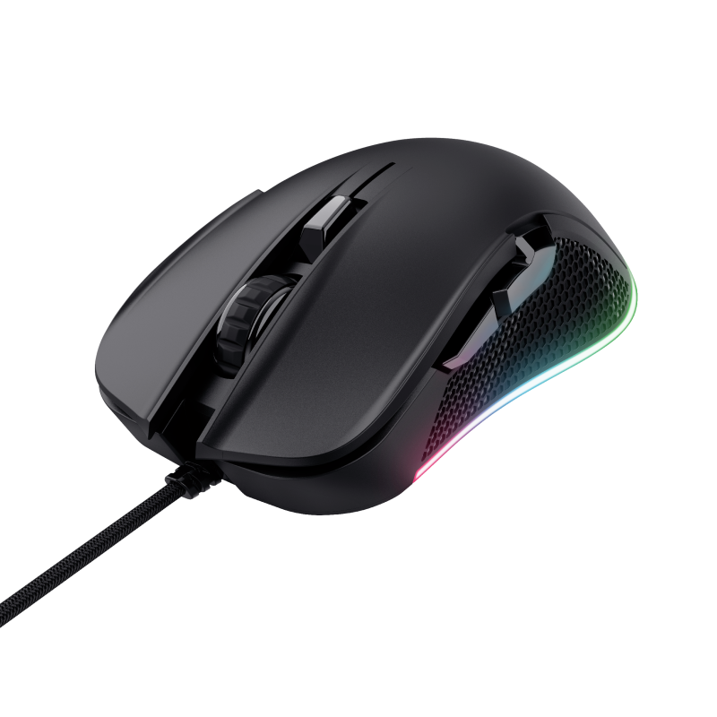 Trust - Souris gaming filaire LED RGB YBAR - Noir