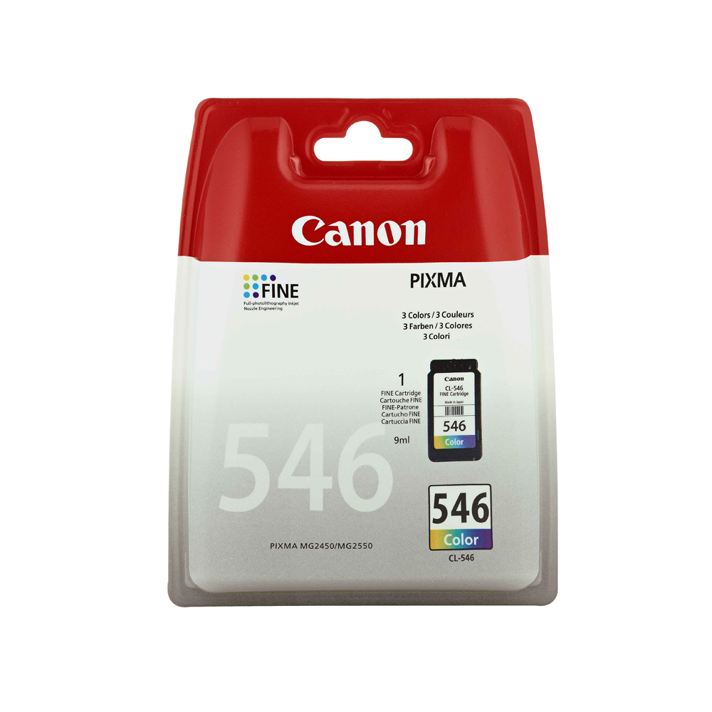 Canon CL-546 cartouche d'encre 1 pièce(s) Original Cyan, Magenta, Jaune