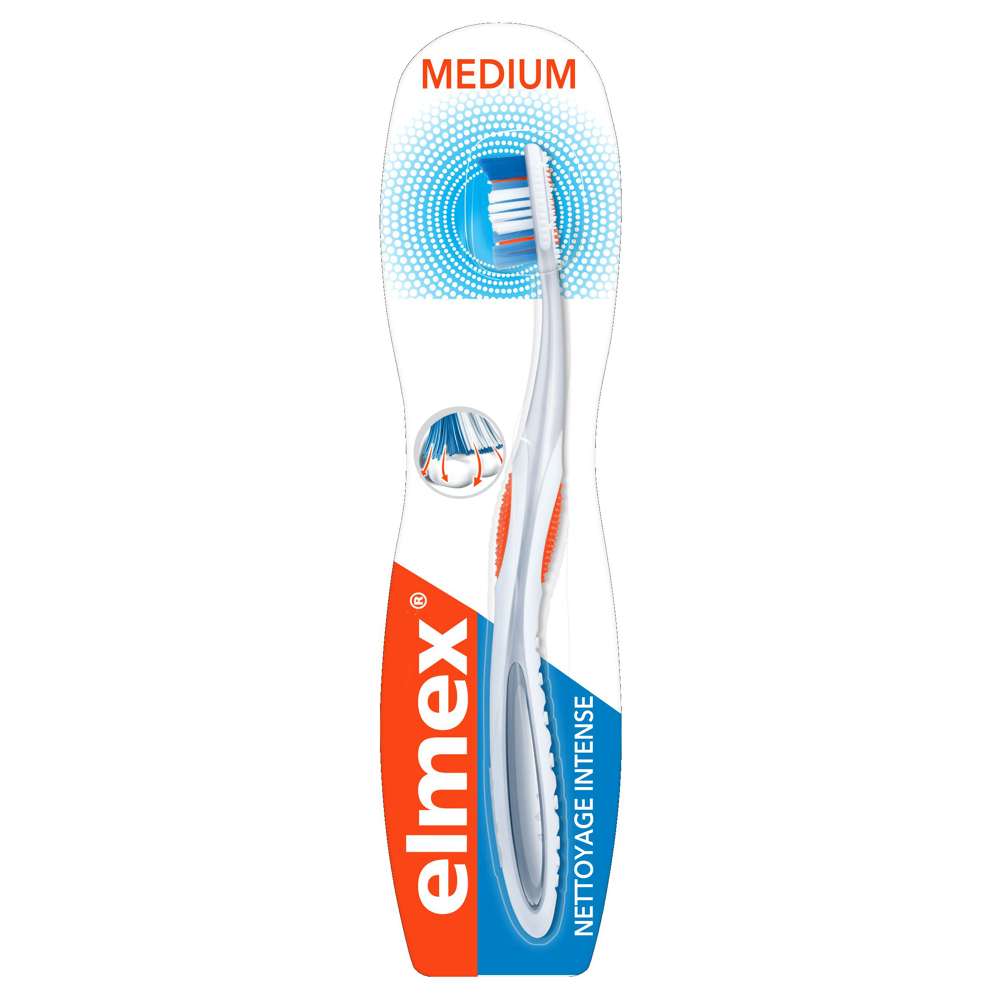 Brosse à dents elmex nettoyage intense médium