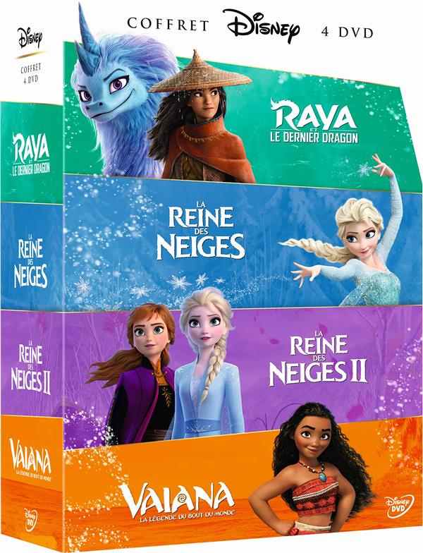 La Reine des neiges + La Reine des neiges 2 + Raya et le Dernier Dragon + Vaiana, La légende du bout