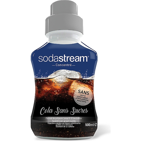 Concentré sirop Sodastream Saveur Cola sans sucre 500ml