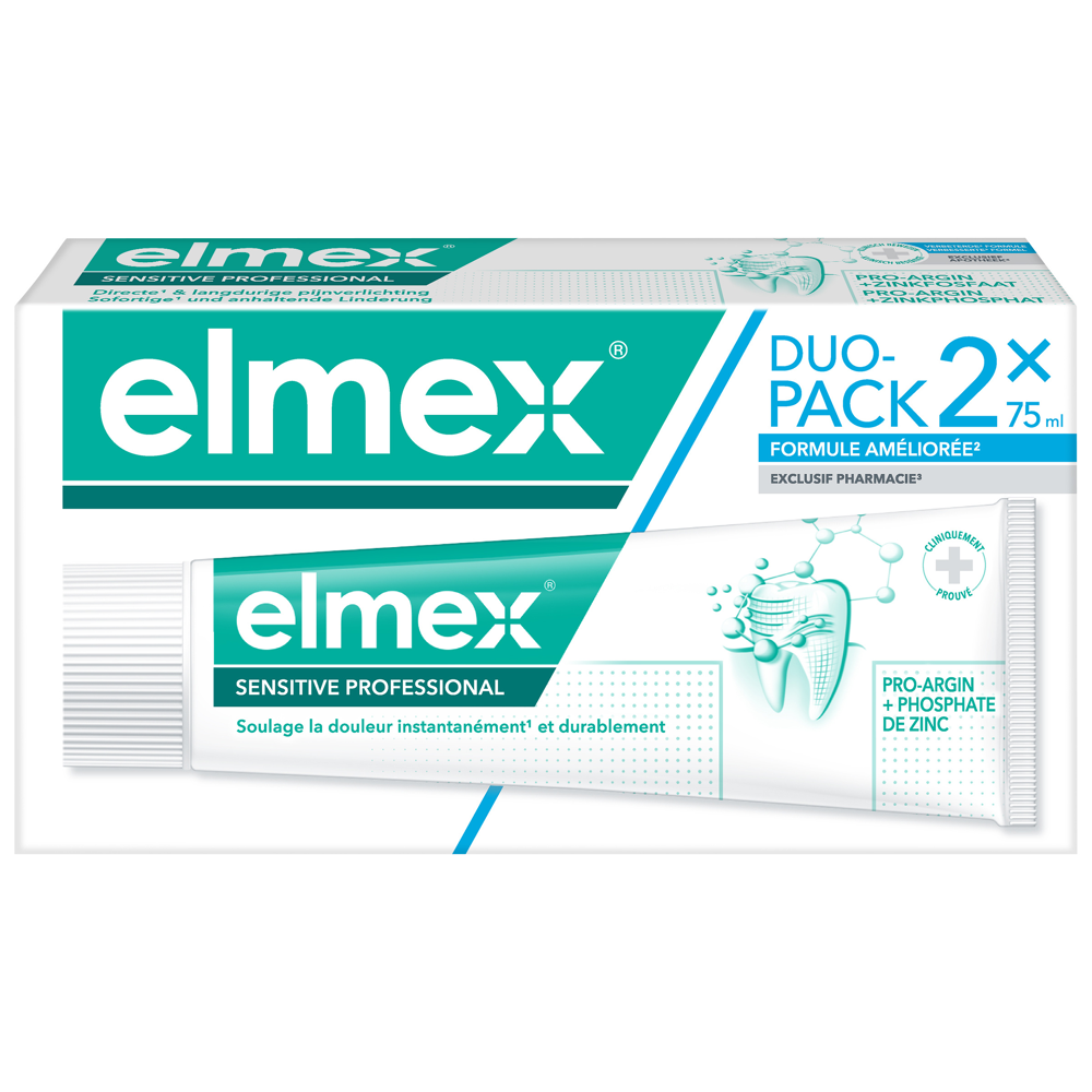 Dentifrice Sensitive Professional dents sensibles 75mlx2