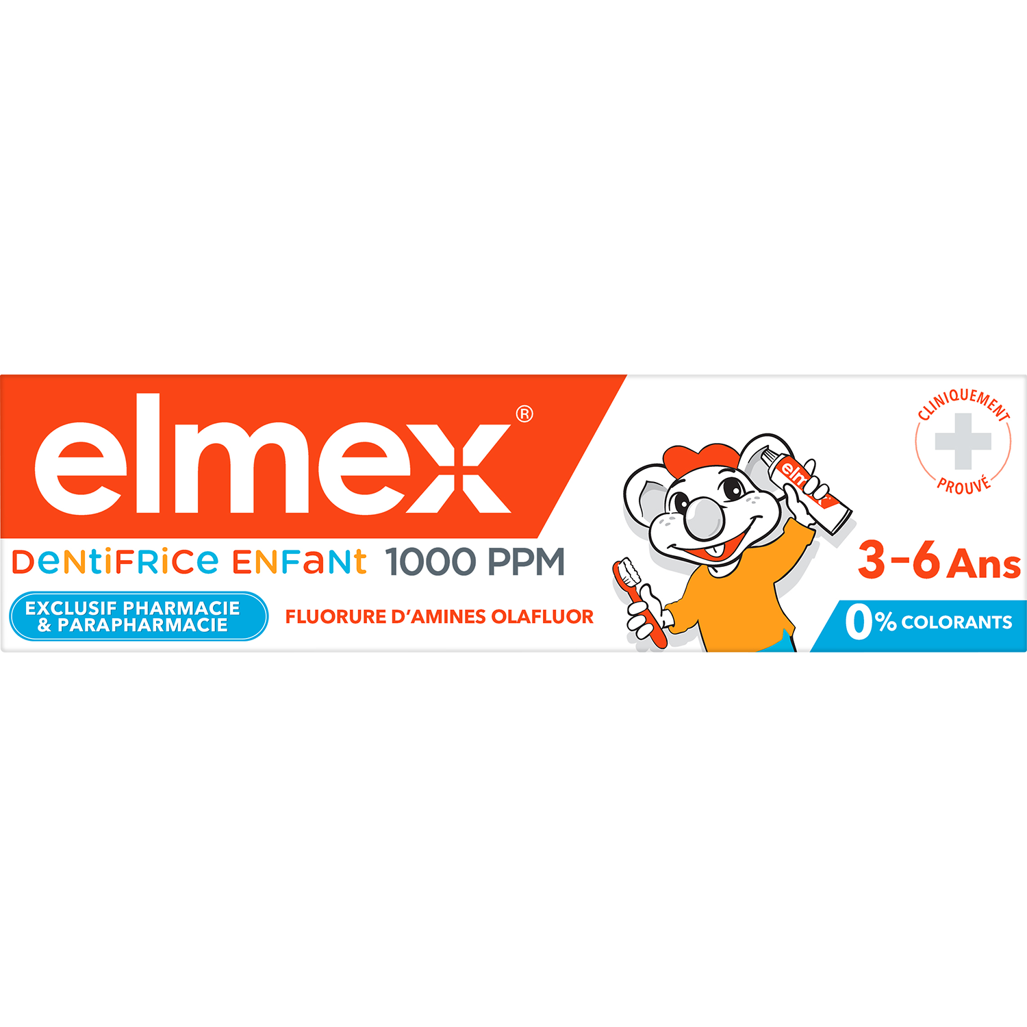 Dentifrice elmex anti-caries enfant 3-6 ans 50ml