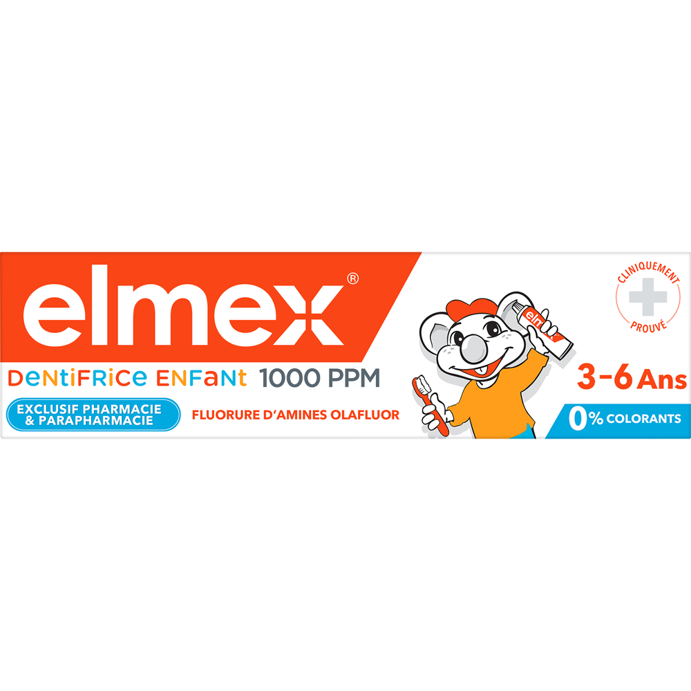 Dentifrice elmex anti-caries enfant 3-6 ans 50ml