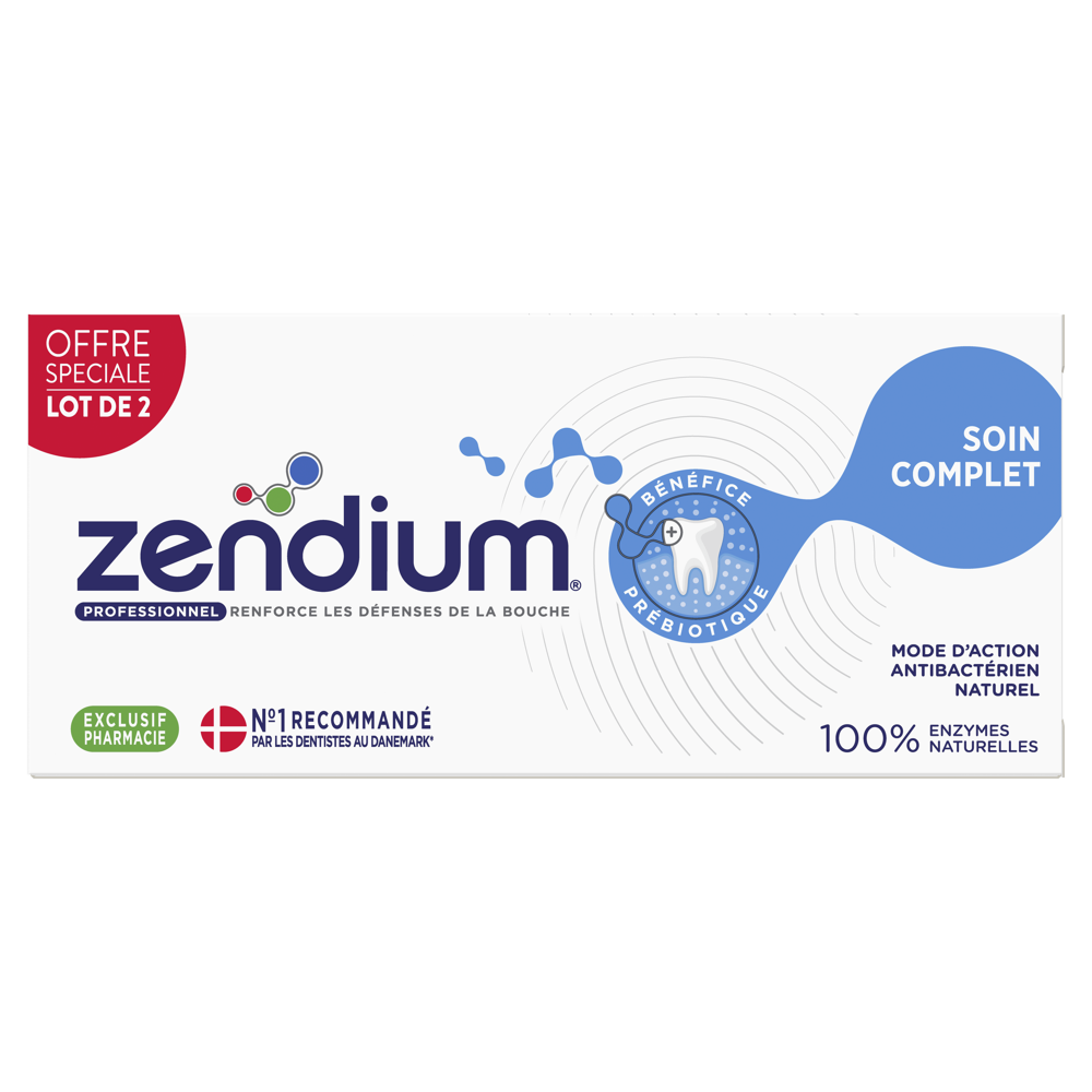 Zendium Dentifrice protection E&G 2x75ml