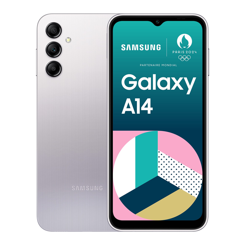 Samsung Galaxy A14 4G Smartphone 64Go Argent