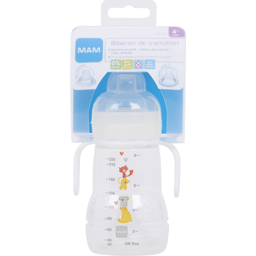 Biberon de transition 4mois et+ 220ml
