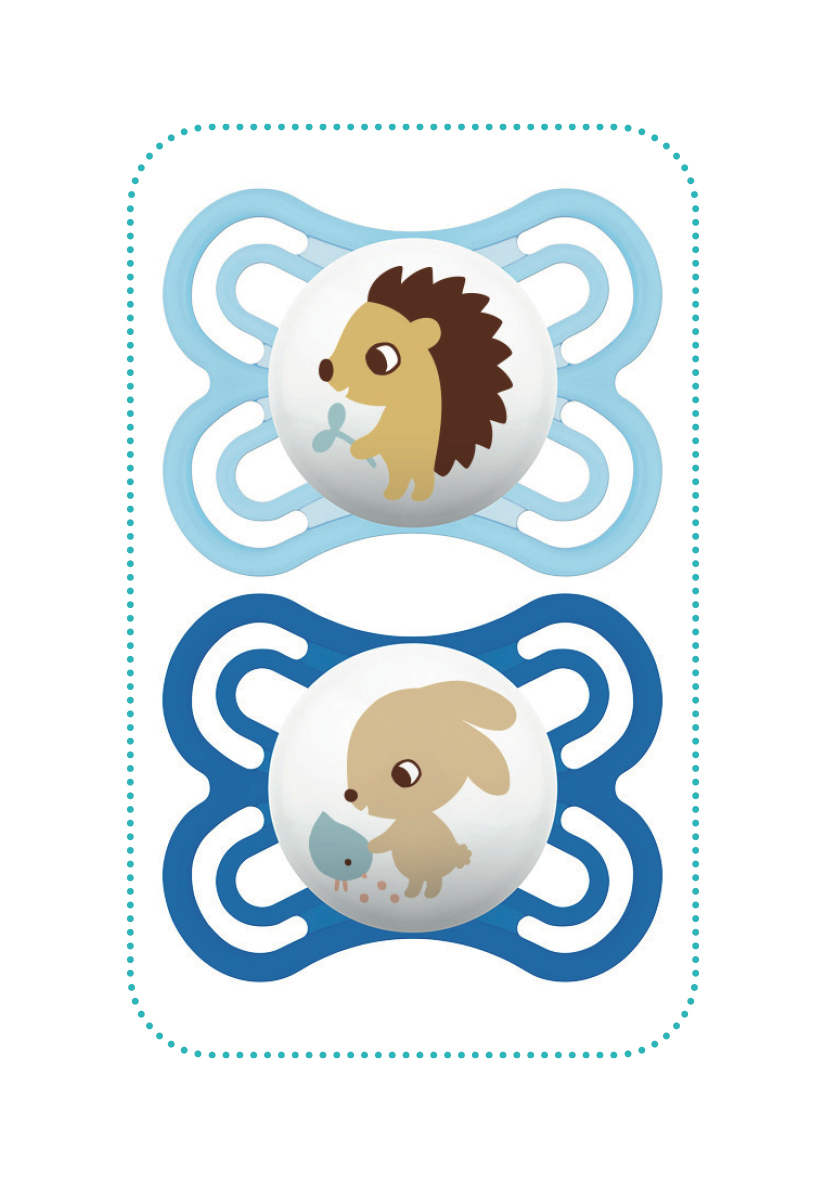 Sucettes perfect silicone 0 6 mois x2