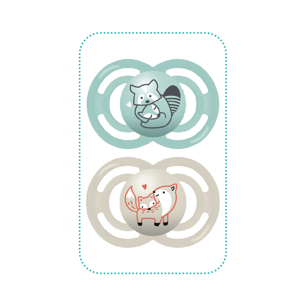 Sucettes silicone 6 mois et +