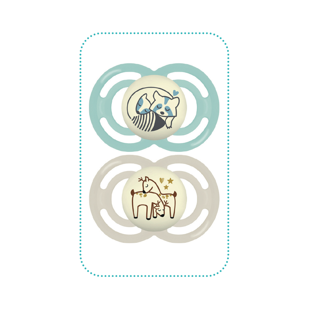 Sucettes perfect nuit silicone 6 mois et+