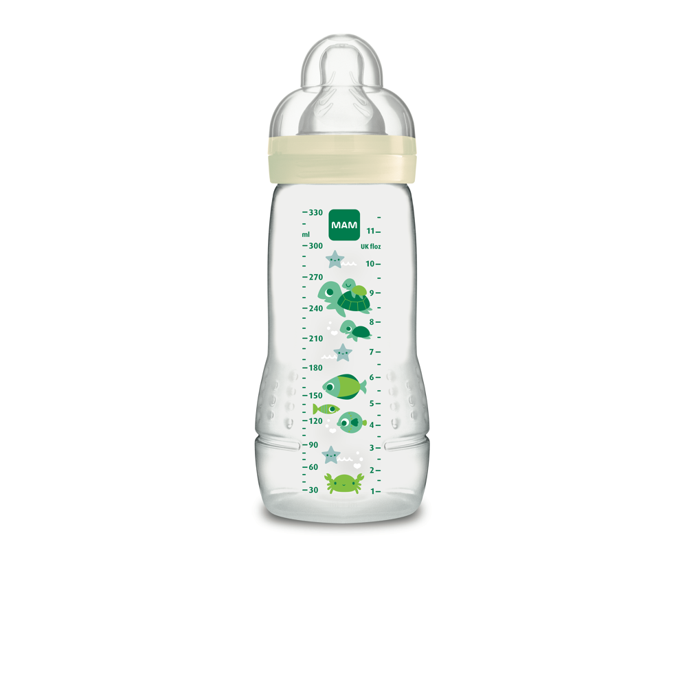 Biberon 330ml unisexe 2ème âge- Tétine Débit X