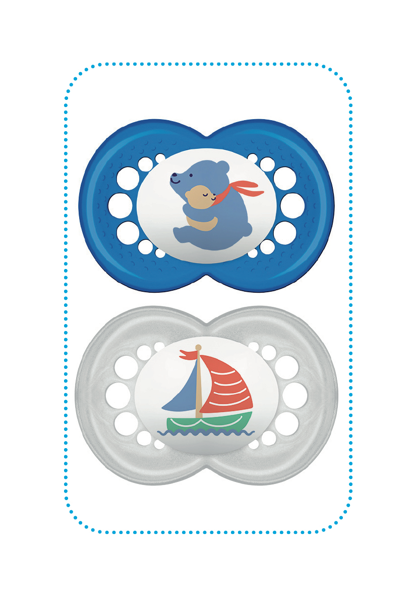 Sucettes 6 mois et+ x2