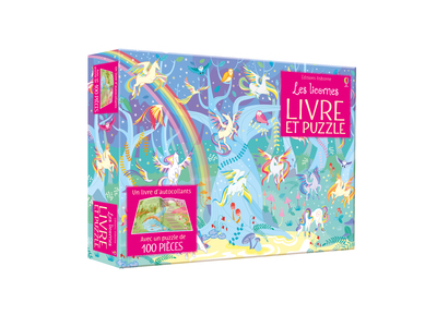 Coffret Les licornes (livre + puzzle de 100 pièces) (Coffret)