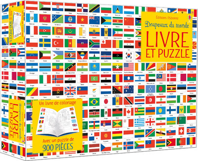 Coffret Drapeaux du monde (Livre et puzzle) (Coffret)