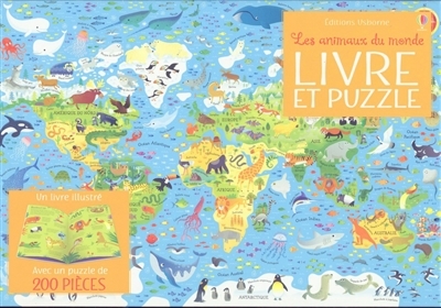 Coffret Les animaux du monde - Livre et puzzle (Coffret)