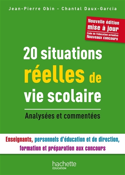 20 situations réelles de vie scolaire (Broché)