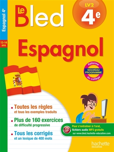 Cahier Bled - Espagnol 4E (Broché)
