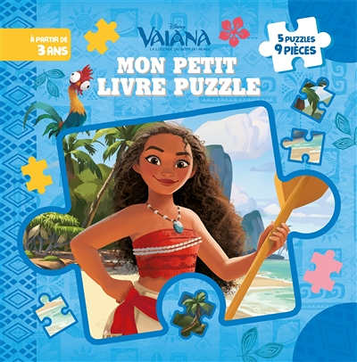 VAIANA - Mon Petit Livre Puzzle - 5 puzzles 9 pièces - Disney Princesses (Jeunesse)