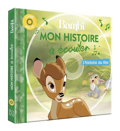 BAMBI - Mon Histoire à Écouter - L'histoire du film - Livre CD - Disney (Jeunesse)