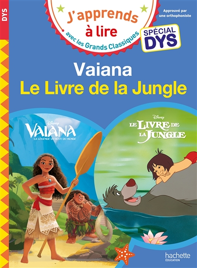 DIsney - Vaiana / Le livre de la jungle Spécial DYS (dyslexie) (Broché)