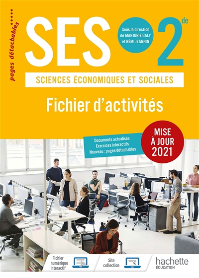 SES 2de - Fichier d'activités - Ed. 2021 (Broché)