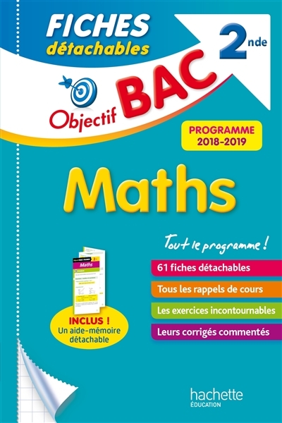 Objectif Bac Fiches détachables Maths 2nde (Broché)
