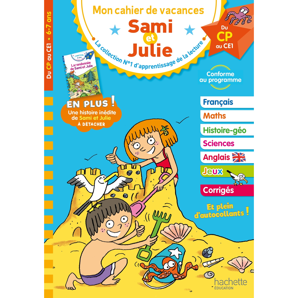 Sami et Julie - Du CP au CE1 - Cahier de vacances 2023 (Broché)