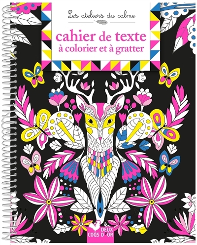 Cahier de texte à colorier et à gratter (Jeunesse)