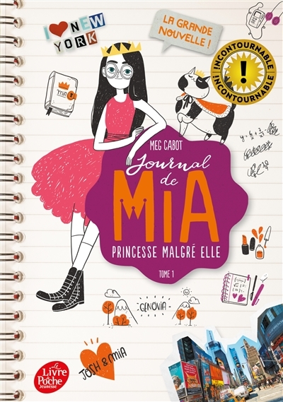 Journal de Mia, princesse malgré elle - Tome 1 (Poche)