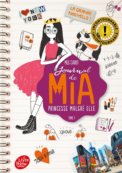 Journal de Mia, princesse malgré elle - Tome 1 (Poche)