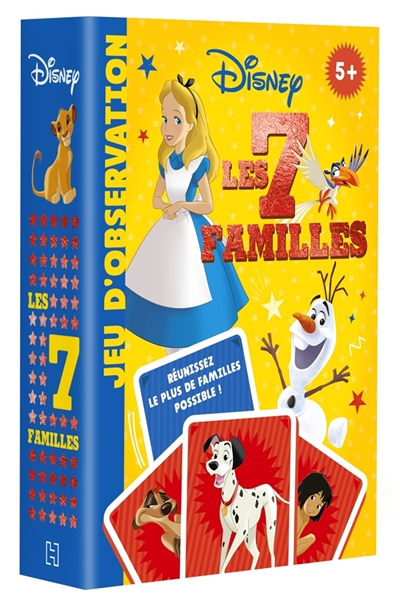 DISNEY - Jeu de cartes - 7 familles (Coffret)